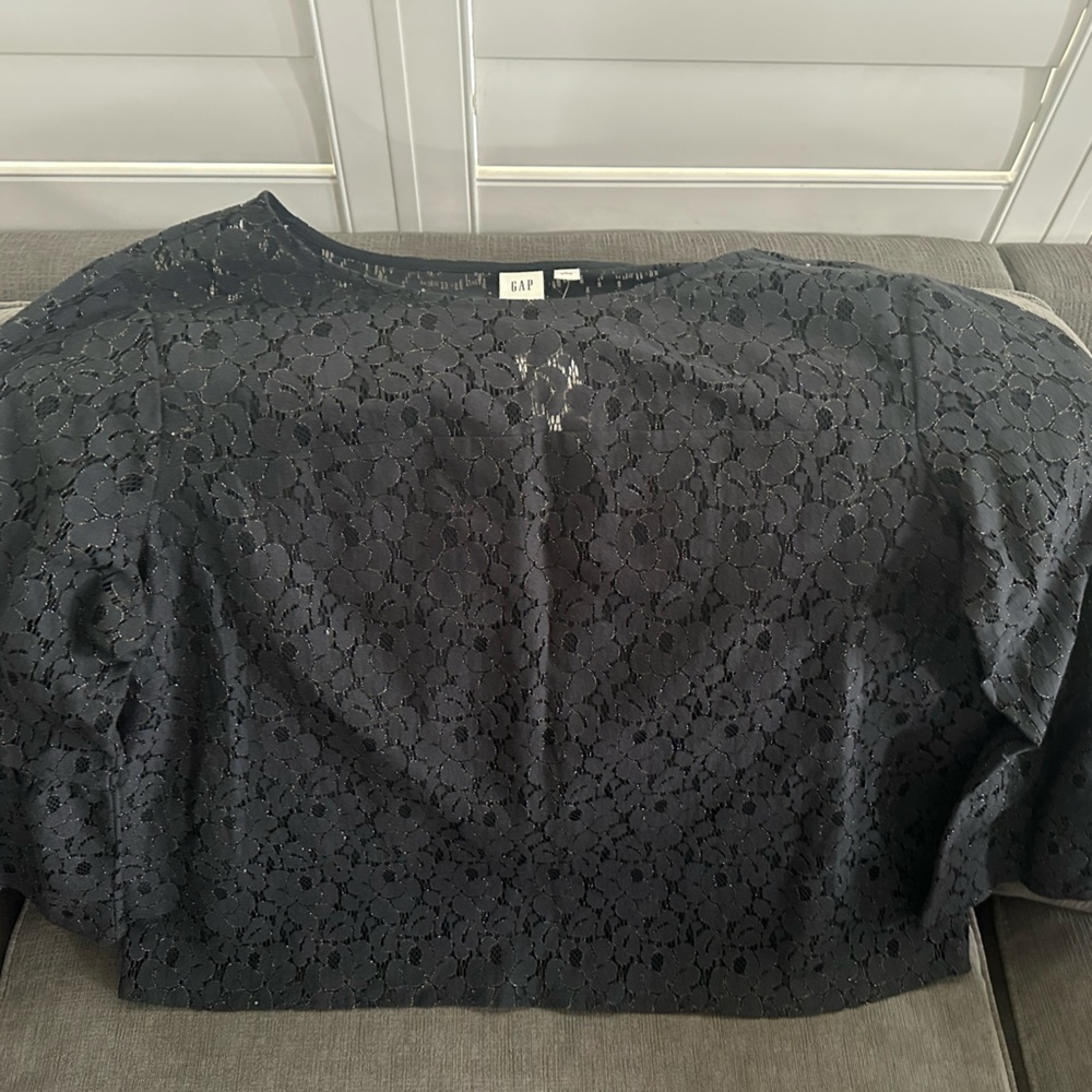 GAP Black Lace Blouse